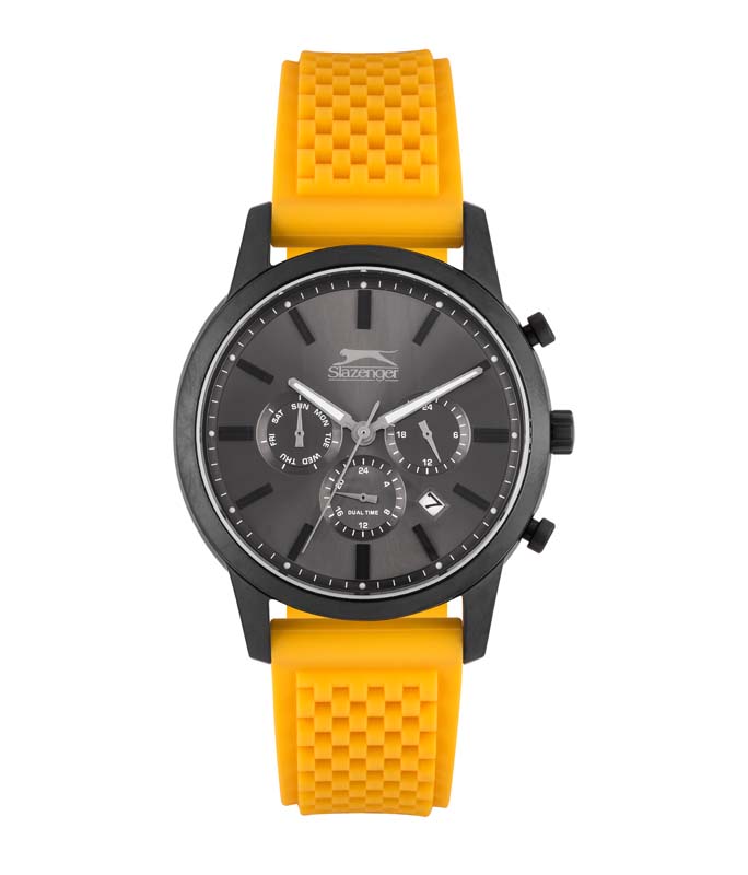 SLAZENGER Yellow Rubber Strap SL.09.6261.2.03 SLAZENGER